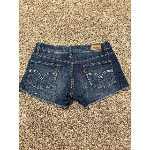 Levi's Women's Cut-Off Denim Shorts Blue Size 1J Juniors Summer Casual - Picture 5 of 5